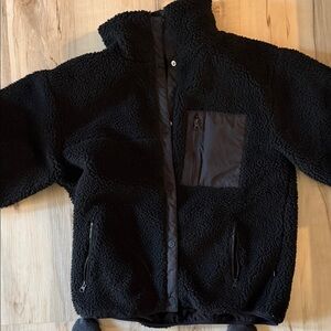 Women's Black Fleece Ski Jacket